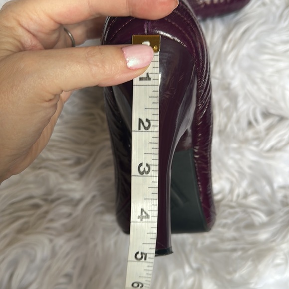 BCB GIRLS Maroon Patent Quilted design 5” Heels SZ. 10B/40 - Picture 12 of 12